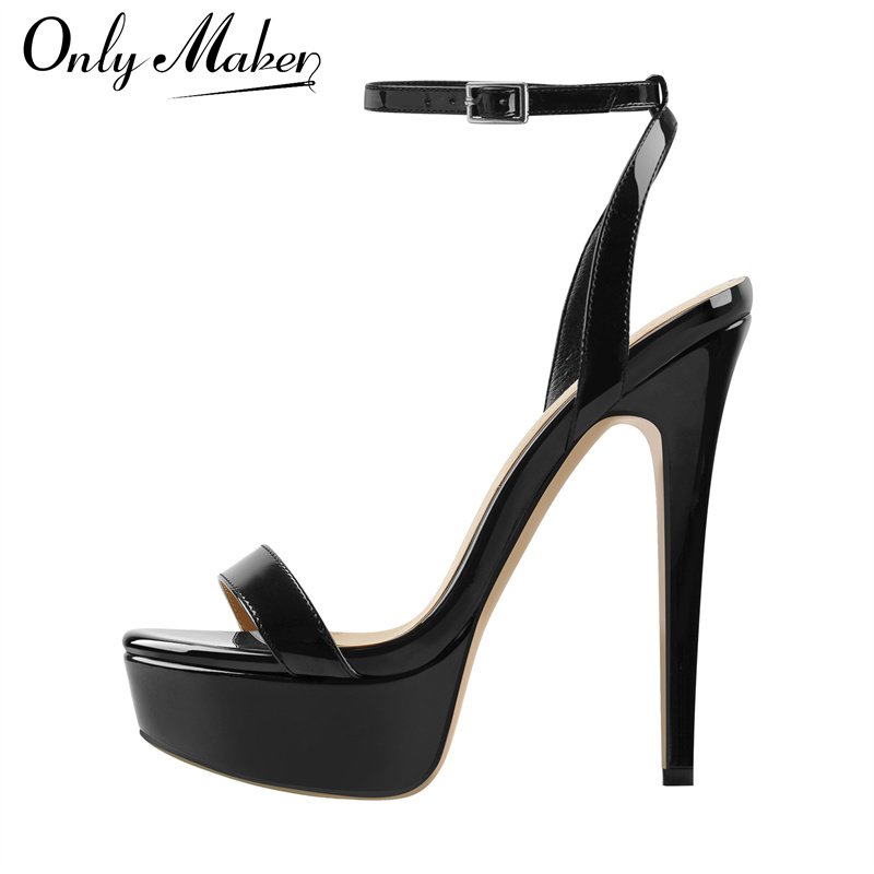 Casual Sandal Leather - Onlymaker Sandalias de tacón alto de
