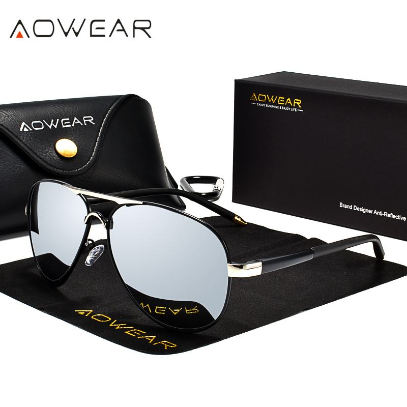 AOWEAR, gafas de sol de aviaci - Sunglasses Aviator Polarized reseña y precio
