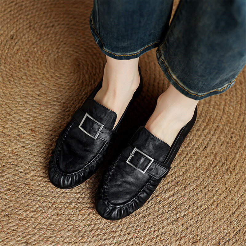 Zapatos de tacón grueso para M - Casual Sandal Leather reseña y precio